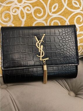 Fashion clutch , purse gold chain strap